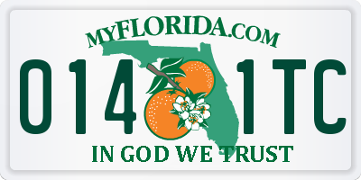 FL license plate 0141TC
