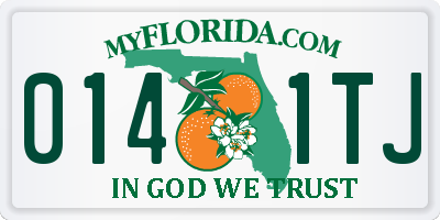 FL license plate 0141TJ