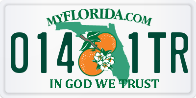 FL license plate 0141TR