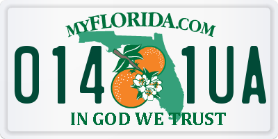 FL license plate 0141UA