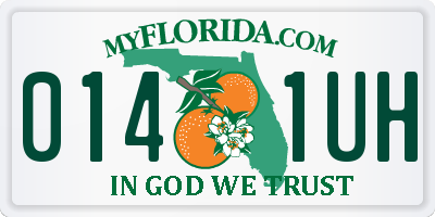 FL license plate 0141UH