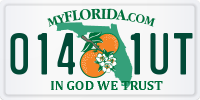 FL license plate 0141UT