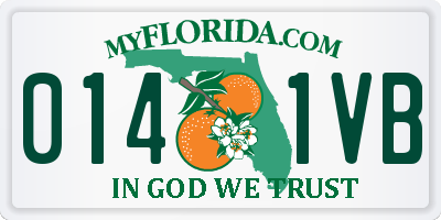 FL license plate 0141VB
