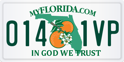 FL license plate 0141VP