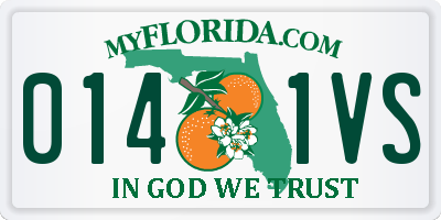 FL license plate 0141VS
