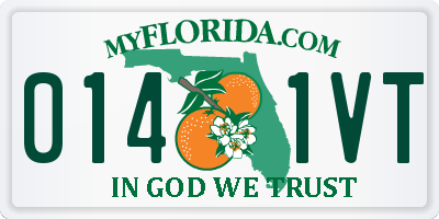 FL license plate 0141VT