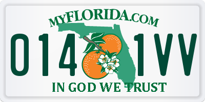 FL license plate 0141VV