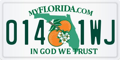 FL license plate 0141WJ