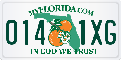 FL license plate 0141XG
