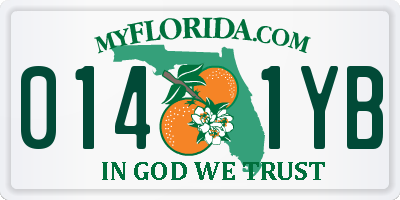 FL license plate 0141YB