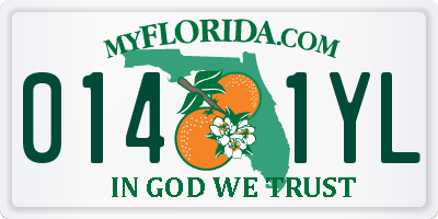 FL license plate 0141YL