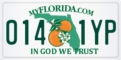 FL license plate 0141YP