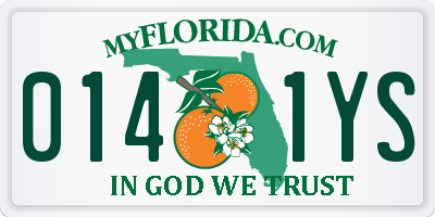 FL license plate 0141YS