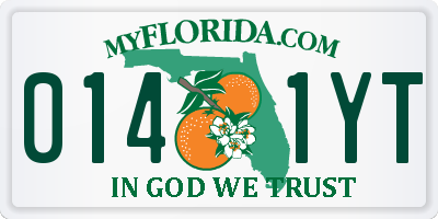 FL license plate 0141YT