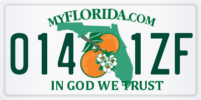 FL license plate 0141ZF