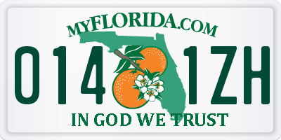 FL license plate 0141ZH