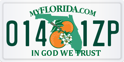 FL license plate 0141ZP