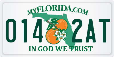 FL license plate 0142AT