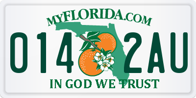 FL license plate 0142AU