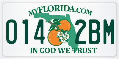 FL license plate 0142BM