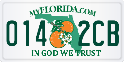 FL license plate 0142CB