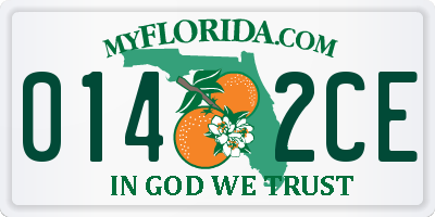 FL license plate 0142CE