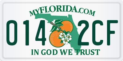 FL license plate 0142CF