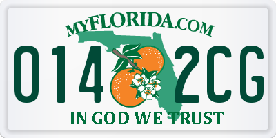 FL license plate 0142CG