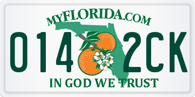 FL license plate 0142CK