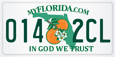 FL license plate 0142CL