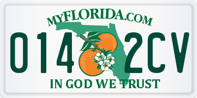 FL license plate 0142CV