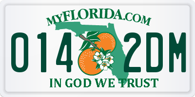 FL license plate 0142DM