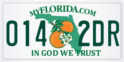 FL license plate 0142DR
