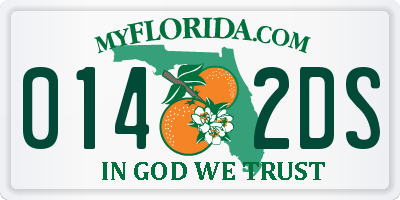 FL license plate 0142DS
