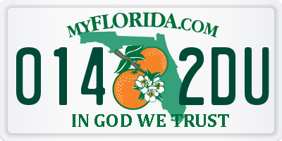 FL license plate 0142DU