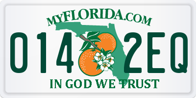 FL license plate 0142EQ