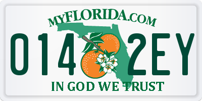 FL license plate 0142EY