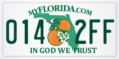 FL license plate 0142FF