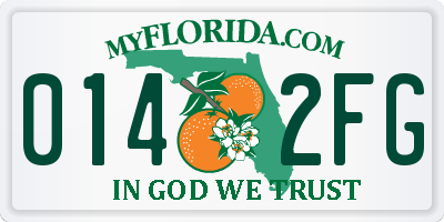FL license plate 0142FG