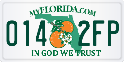 FL license plate 0142FP