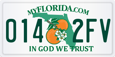 FL license plate 0142FV