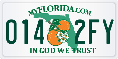 FL license plate 0142FY