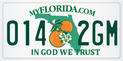 FL license plate 0142GM