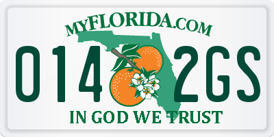 FL license plate 0142GS