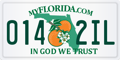 FL license plate 0142IL
