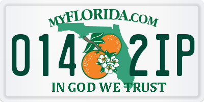 FL license plate 0142IP