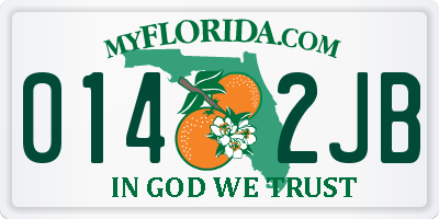 FL license plate 0142JB