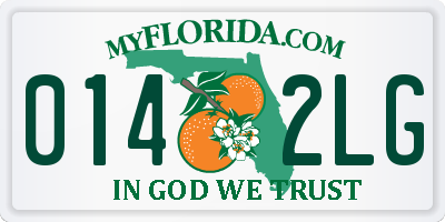 FL license plate 0142LG