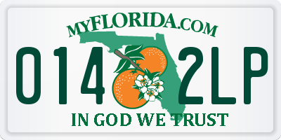 FL license plate 0142LP