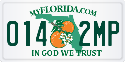 FL license plate 0142MP
